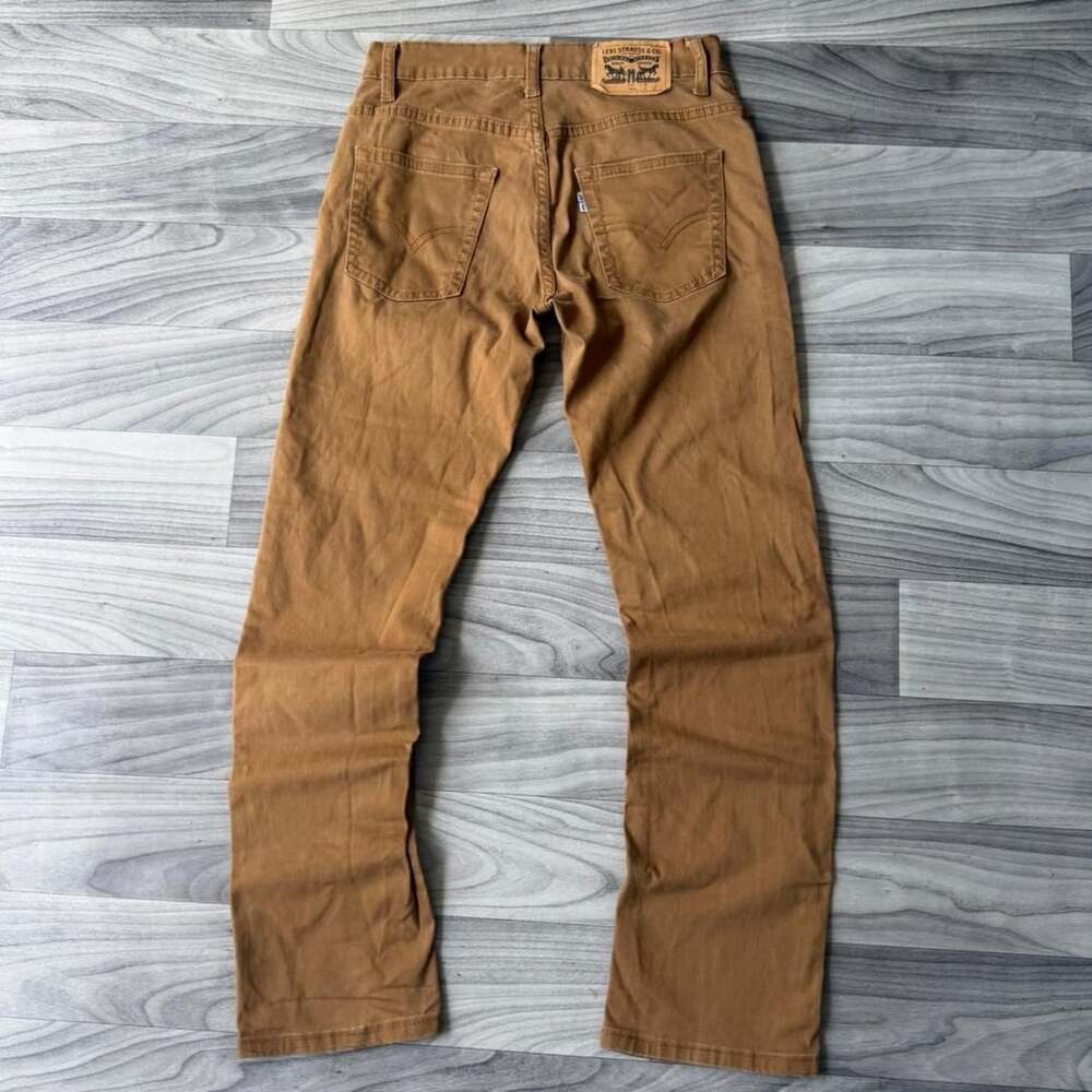 Levi's 511 Slim Pants Size 14 REG Brown Cotton Blend